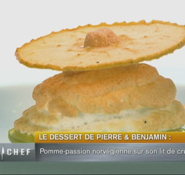 fruits et fruits de la passion meringués