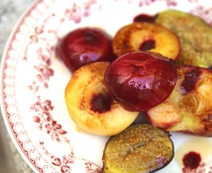 Fruits grillés à la plancha