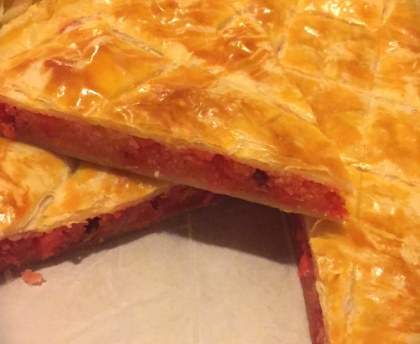 Galette aux pralines roses