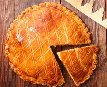 Galette des rois aux pommes "frangipane" noisettes