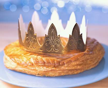 Galette des rois pommes, coco, raisins secs