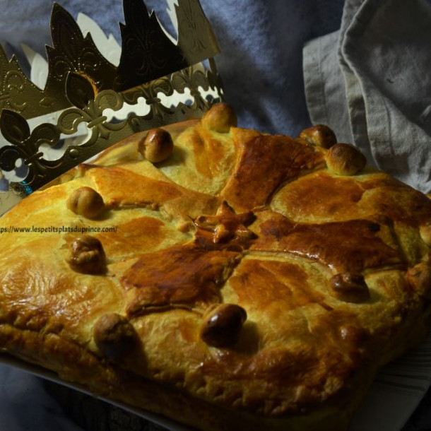 Galette Occitanie à la crème d'amande et pommes à l'armagnac
