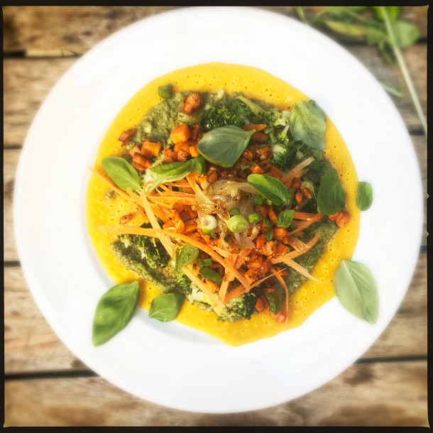 Galettes curcuma aux légumes
