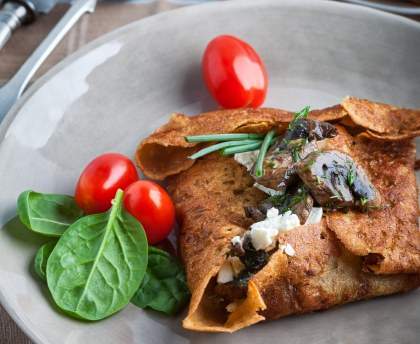 Galettes de blé aux légumes du printemps