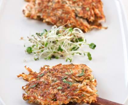 Galettes de pommes de terre aux navets