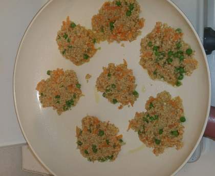 Galettes de quinoa au persil