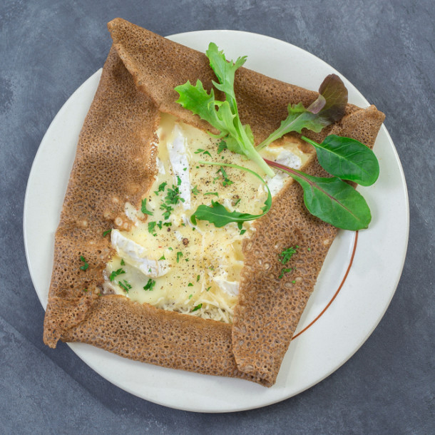 galettes de sarrasin aux trois fromages