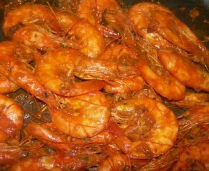 Gambas à la catalane