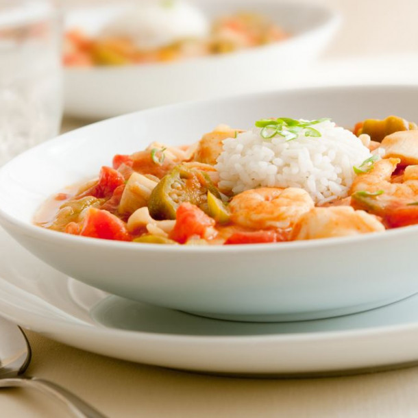 Gambas au lait de coco