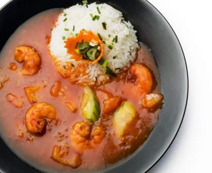 Gambas au wok