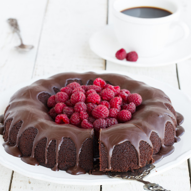 Ganache au chocolat et aux framboises de Sara