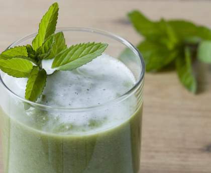 Gaspacho concombre menthe