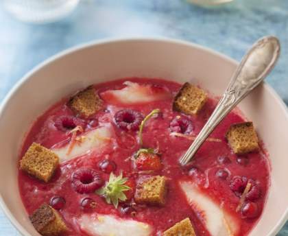 Gaspacho de fruits d'été