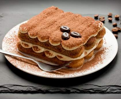 Gâteau à étage tiramisu