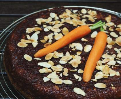 Gâteau à la carotte et aux amandes