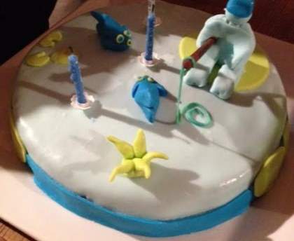 Gâteau anniversaire spéculoos praliné