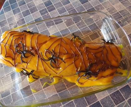 Gâteau araignée d'Halloween