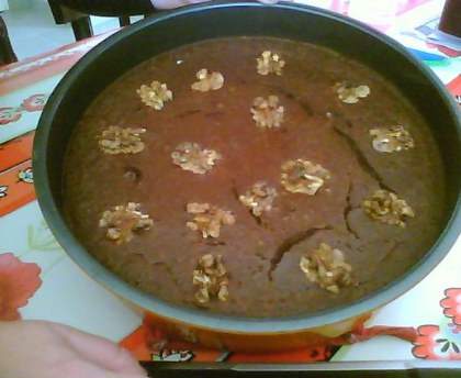 Gâteau au chocolat et au potiron