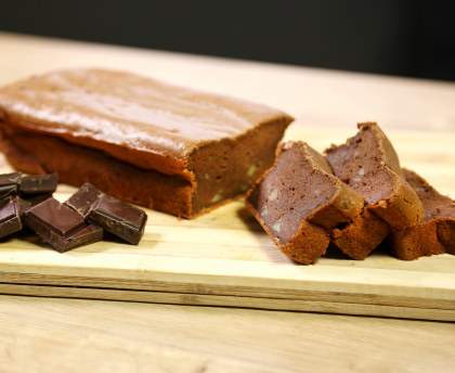 Gâteau au chocolat et pommes de terre