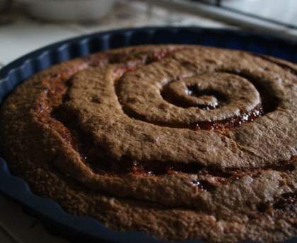 Gâteau au coulis de fraise