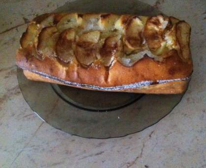 Gâteau au fromage blanc et aux pommes