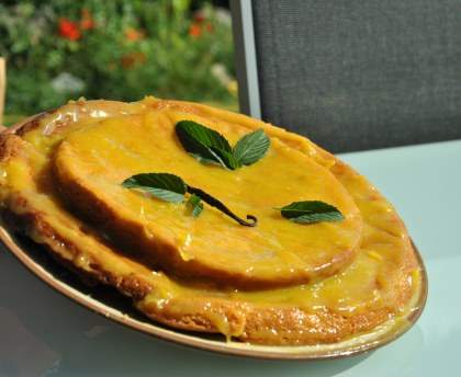 Gâteau au lemon curd