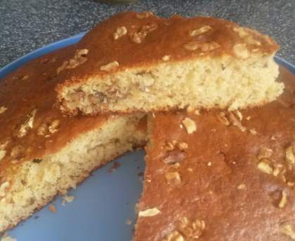 Gâteau au yaourt aux noix