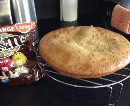Gâteau au yaourt et au m&m's