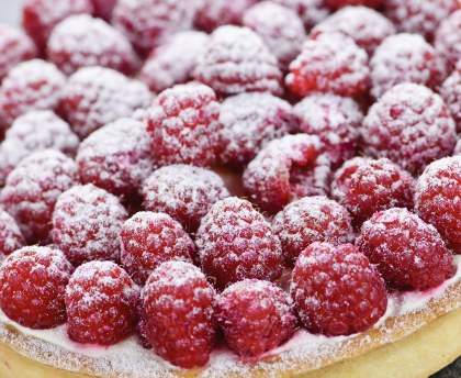 Gâteau aux framboises