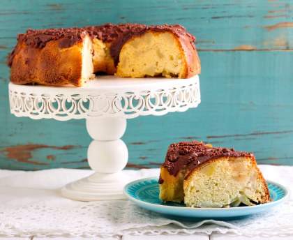 gâteau aux fruits (pomme-poire)