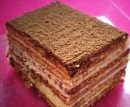 Gâteau aux petits-beurres et au café sans cuisson 