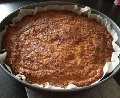 gâteau aux pommes et noix de coco
