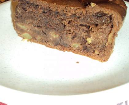 Gâteau aux pommes, mascarpone et cacao