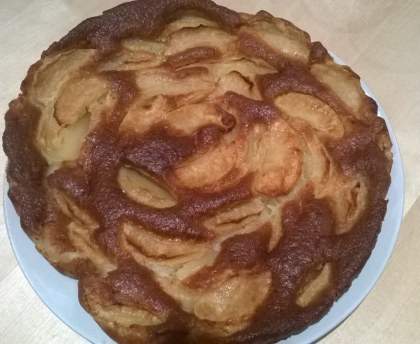 Gâteau aux pommes sans oeuf