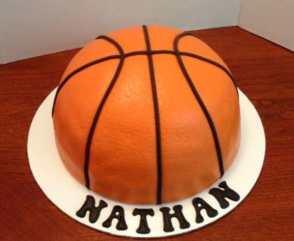 Gâteau ballon de basketball