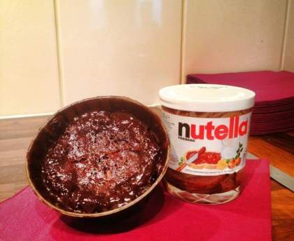 Gâteau Choco nutella au micro ondes
