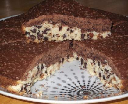 Gateau chocolat blanc + noir
