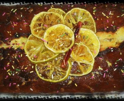 Gâteau citron - pépites de chocolat