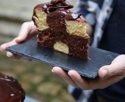 Gâteau damier