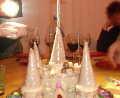Gâteau d’anniversaire château de princesse