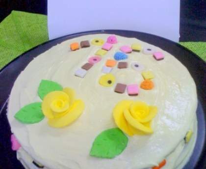 Gâteau d'anniversaire citron et amandes