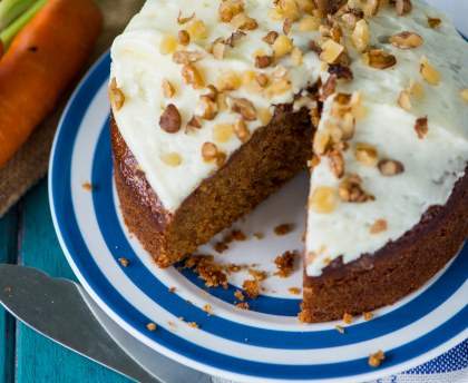 Gâteau de carottes au gingembre (Angleterre)