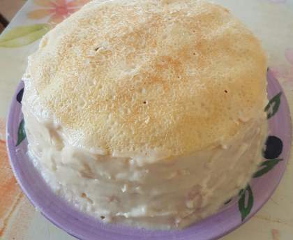 Gâteau de crêpes au jambon