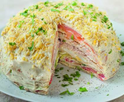 Gâteau de crêpes de la mer
