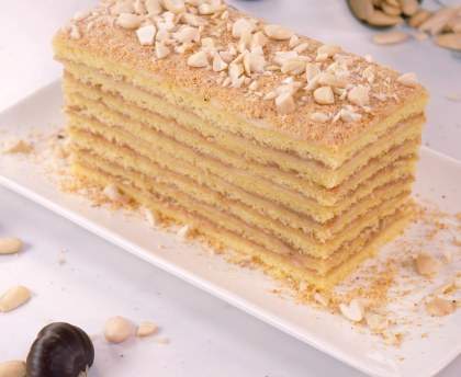 Gâteau de fêtes à la confiture de châtaigne Bonne Maman