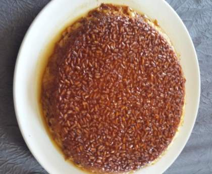 Gateau de riz au caramel beurre salé