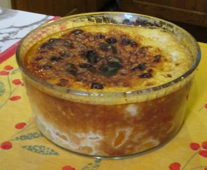 Gâteau de riz pêche abricot miel