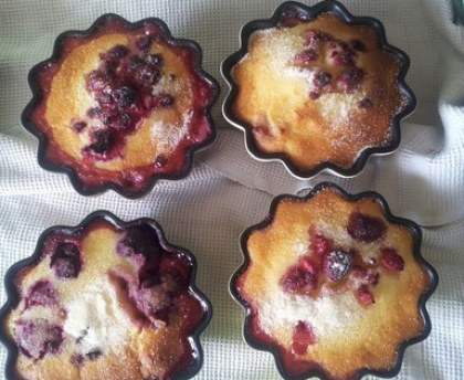Gâteau de semoule à la framboise