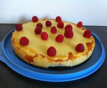 Gâteau de semoule aux abricots