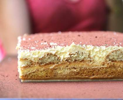 Gâteau de tiramisu au caramel